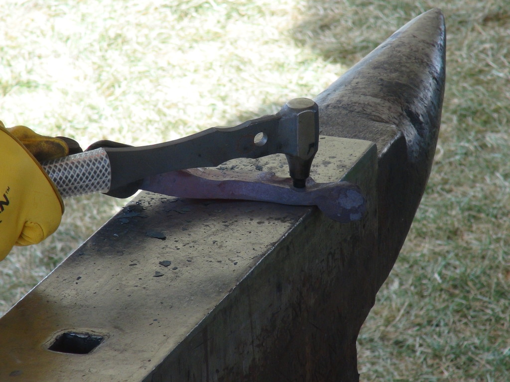 Throwing Rivets Punching rivet hole | Farrier Product Distribution Blog